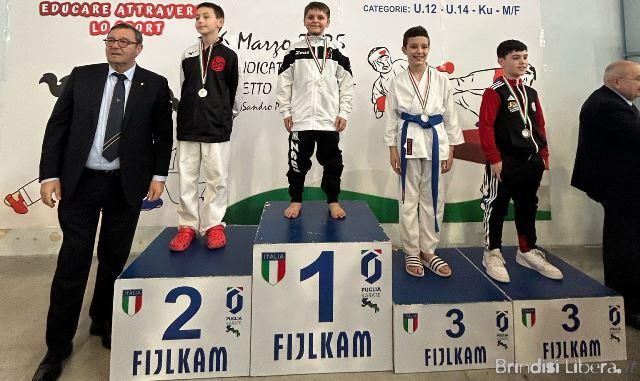 KARATE : Noicattaro, Gran Premio Giovanissimi FIJLKAM Per la Metropolitan Karate Brindisi  è Poker d’assi !