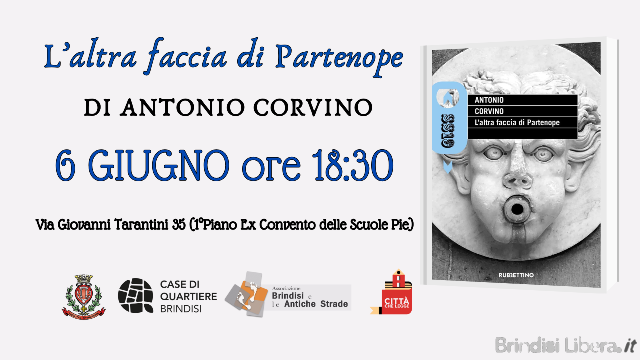 BRINDISI-Antonio Corvino apre la stagione estiva dell’Accademia degli Erranti con “L’altra faccia di Partenope”