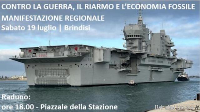 Contro guerra, fossili e genocidio: la Puglia si mobilita a Brindisi