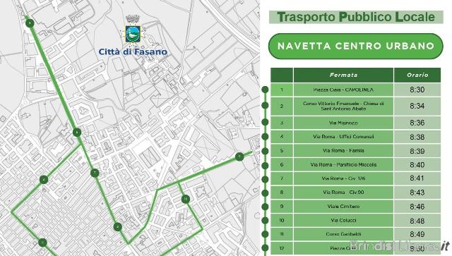 Novità per il TPL Urbano a Fasano: la “Navetta Centro Urbano” elettrica al servizio della Comunità