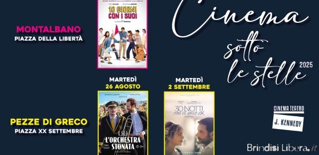 Fasano-Torna “Cinema sotto le stelle 2025”: le serate magiche del cinema all’aperto