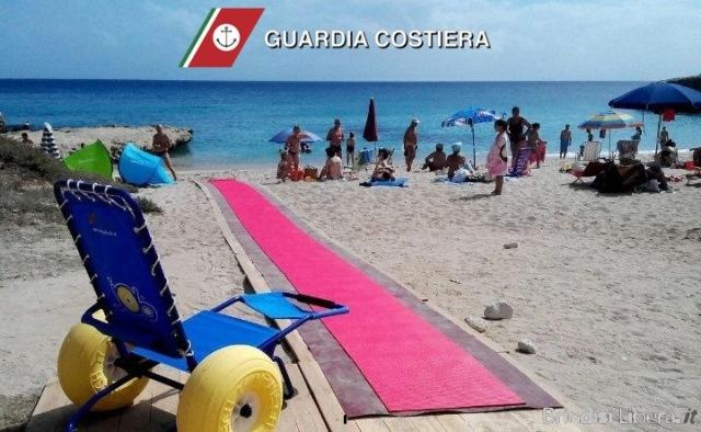 BRINDISI-VERIFICA ACCESSIBILITA’ PER PERSONE CON DISABILITA’ NEGLI STABILIMENTI BALNEARI  – OPERAZIONE “MARE E LAGHI SICURI 2025”