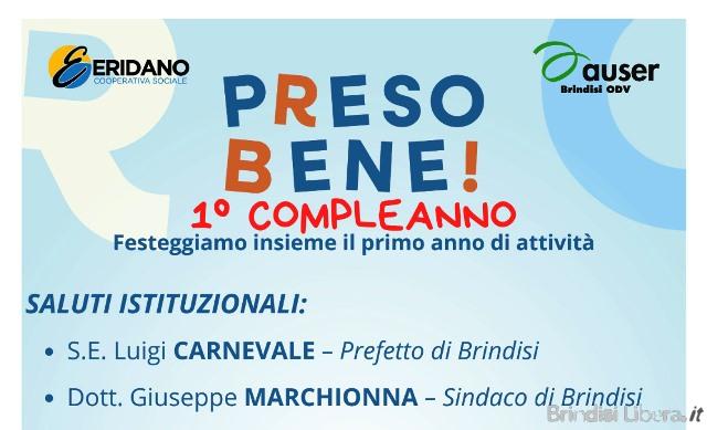 Brindisi celebra un anno di Preso Bene: il bene confiscato alla mafia diventa spazio di inclusione e solidarietà