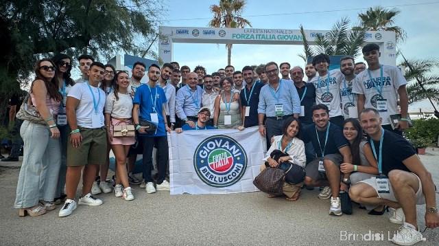 FORZA ITALIA GIOVANI BRINDISI PRESENTE AD AZZURRA LIBERTÀ 2025 A SAN BENEDETTO DEL TRONTO