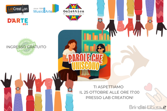 APS D’ARTE PRESENTA “PAROLE CHE UNISCONO”: UN EVENTO-LABORATORIO DI INCLUSIONE E CONDIVISIONE A MESAGNE.