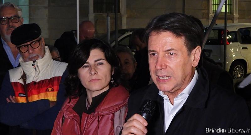 Giuseppe Conte a Brindisi per sostenere Roberto Fusco e i candidati M5S al Consiglio Regionale