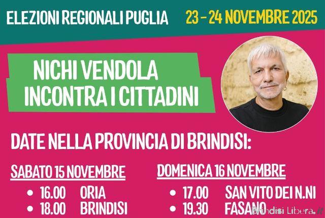 Nichi Vendola incontra i cittadini della Provincia di Brindisi
