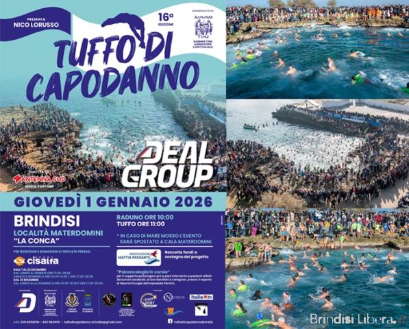 Tuffo di Capodanno Brindisi 2026, risposta straordinaria parte lo sprint finale per battere il record