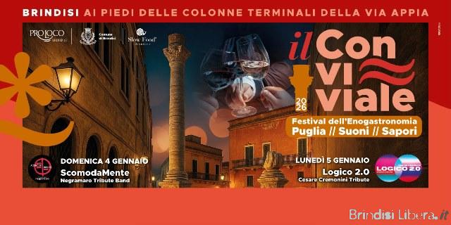 BRINDISI-“IL CONVIVIALE”, DUE GIORNI DI GUSTO E CULTURA NEL CUORE DI BRINDISI