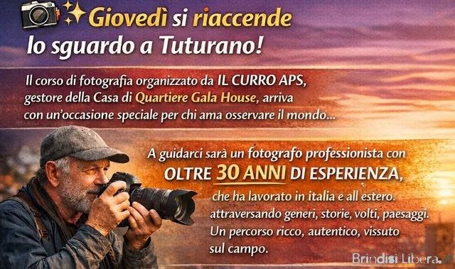Tuturano, si riaccende lo sguardo: al via il corso di fotografia alla Gala House