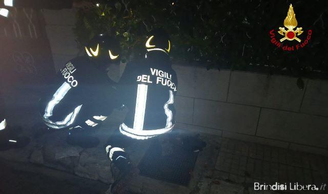 Perdita di gas a Brindisi, intervento dei Vigili del Fuoco in via San Luigi IX