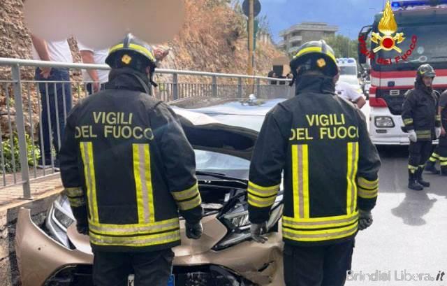 Incidente in via Materdomini, Toyota Aygo ibrida coinvolta nel sinistro