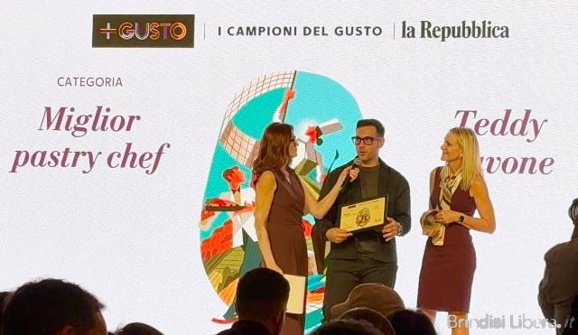 Eccellenza brindisina a Bologna: Teddy Ravone incoronato “miglior pastry chef under 30” ai Campioni del Gusto 2026