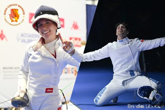 BRINDISI, ARRIVA L’ORO DELLA SCHERMA MONDIALE: GAIA CAFORIO E SIMONE MENCARELLI LANCIANO LA MEDITERRANEAN CUP