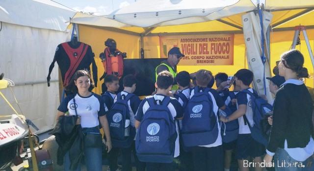 Snim 2026 grande afflusso di visitatori nello stand dei VV.F. insieme all’A.N.VV.F. sez. di Brindisi.